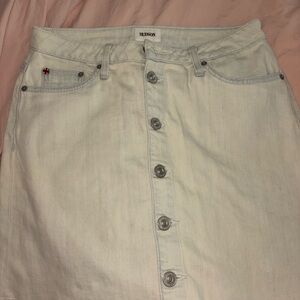 hudson jean skirt